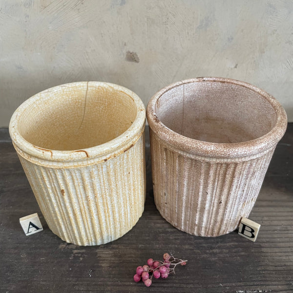 Victorian Ribbed Plain Pots