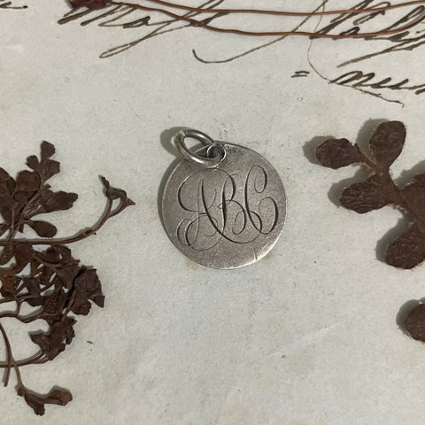 Victorian ABC initial Love Token Charm