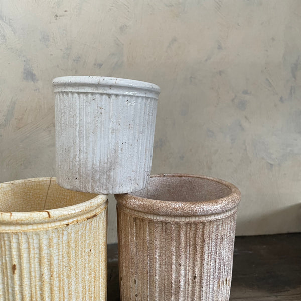 Victorian Ribbed Plain Pots