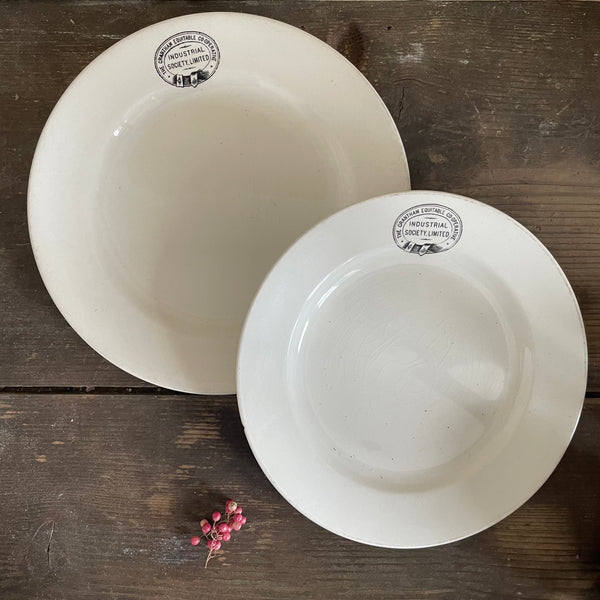 Antique Industrial Society Plates