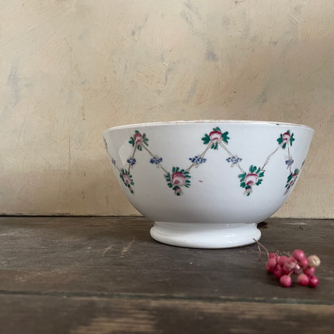 Antique Victorian Floral Bowl