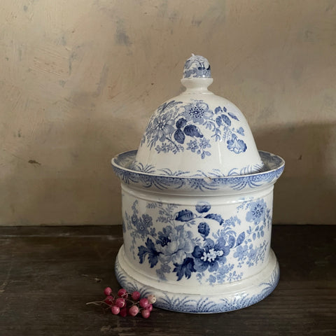 Victorian Blue Transferware Dish