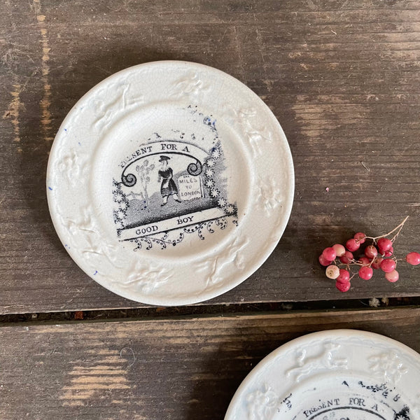 Victorian Good Boy/Girl Child Plates