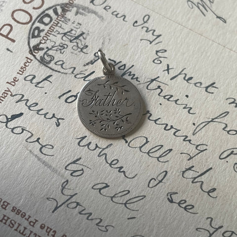 Victorian Father Love Token Charm