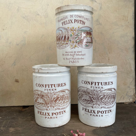 Antique French Confiture Pots