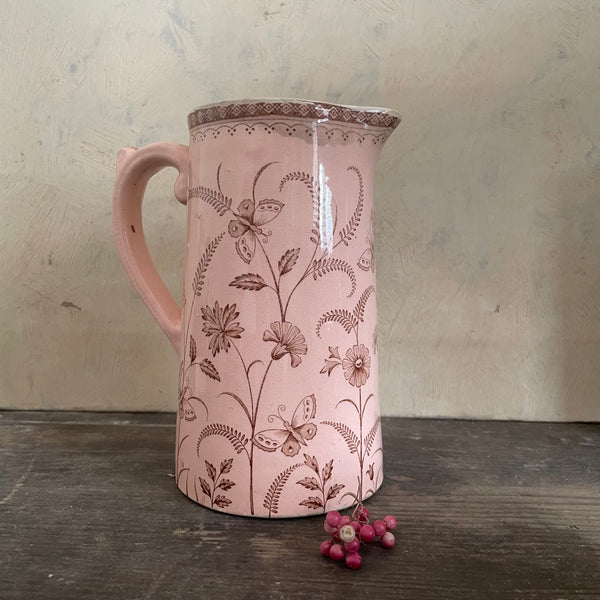 Antique Botanical Transfer Jug