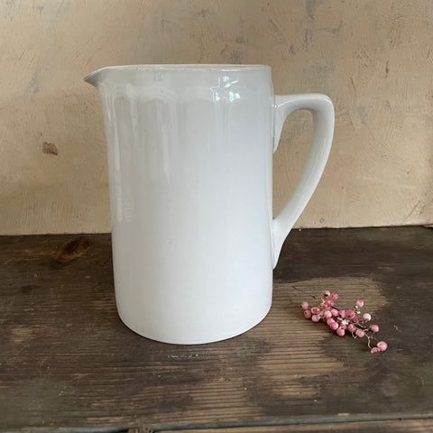 Antique Scallop White Jug