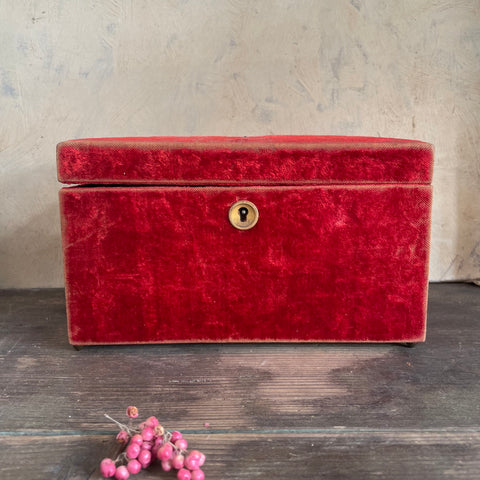 Antique Velvet Box