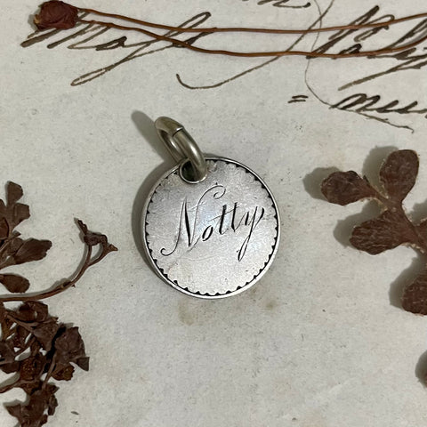 Victorian Notty Love Token Charm