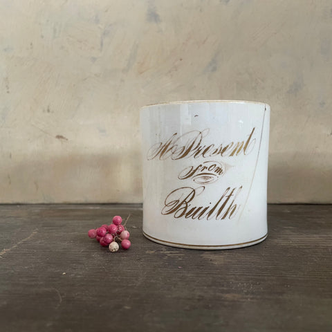 Victorian 'A Present From Builth' Mug