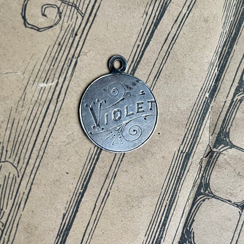 Violet Love Token Charm