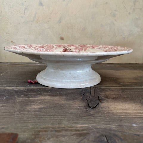 Beautiful French Stained Stand Plate