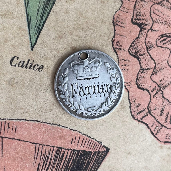 Victorian Father Love Token Charm