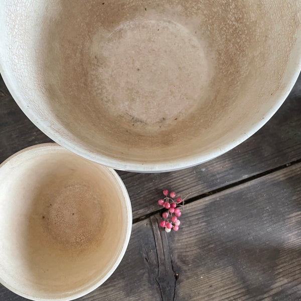 Antique Stained Pudding Bowl