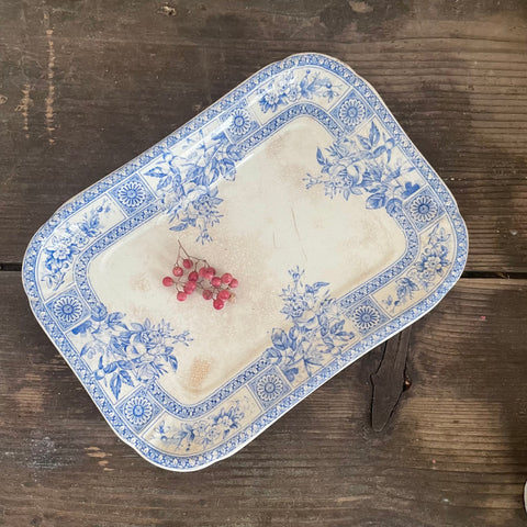 Vintage Transferware Rectangle Plate