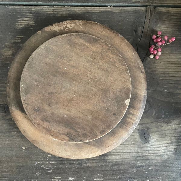 Antique Carved Butter Dish