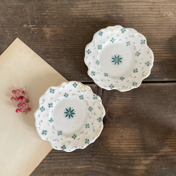 Two Antique Trinket Plates