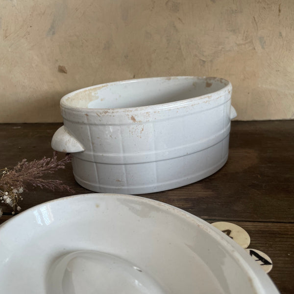 Victorian Butter Dish with Lid