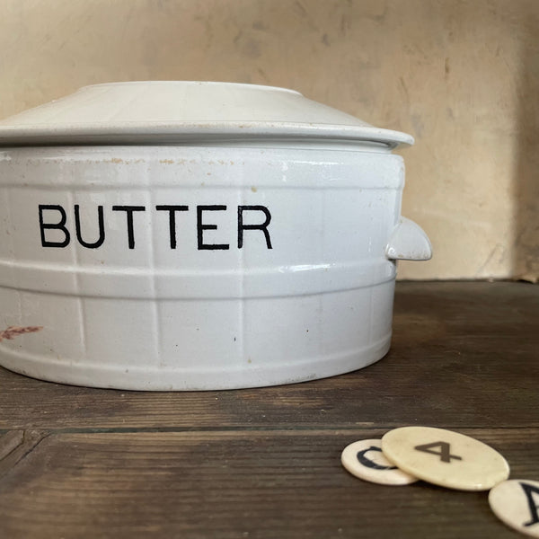 Victorian Butter Dish with Lid