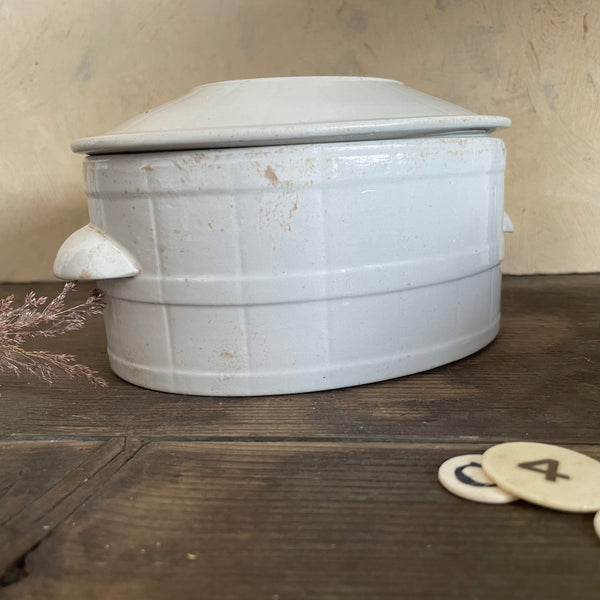 Victorian Butter Dish with Lid