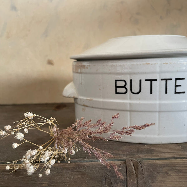 Victorian Butter Dish with Lid