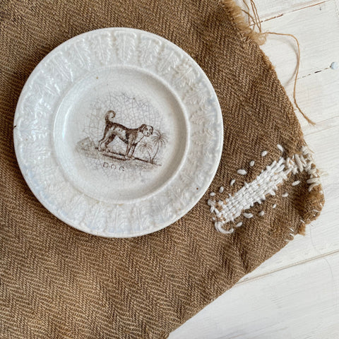 Victorian Dog Transfer Plate