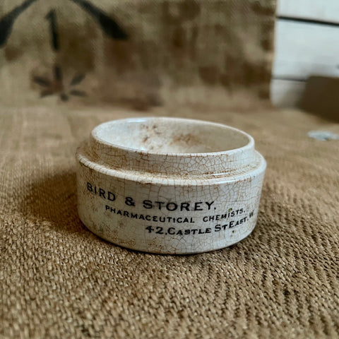 Antique Bird & Storey Chemist Pot