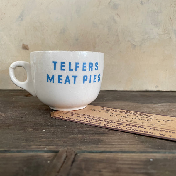 Antique Advertising Meat Pies Cup