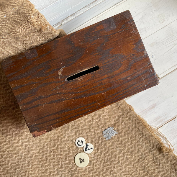 Antique Wooden Money Box