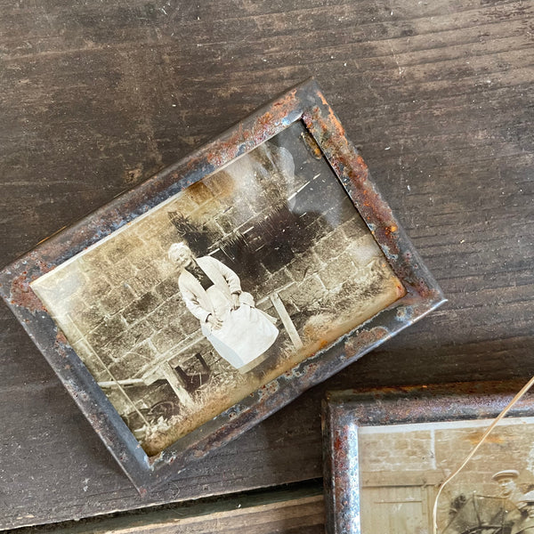 Vintage Tin Photo Frames