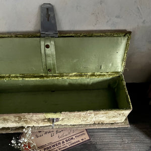 Antique Victorian Velvet Glove Box