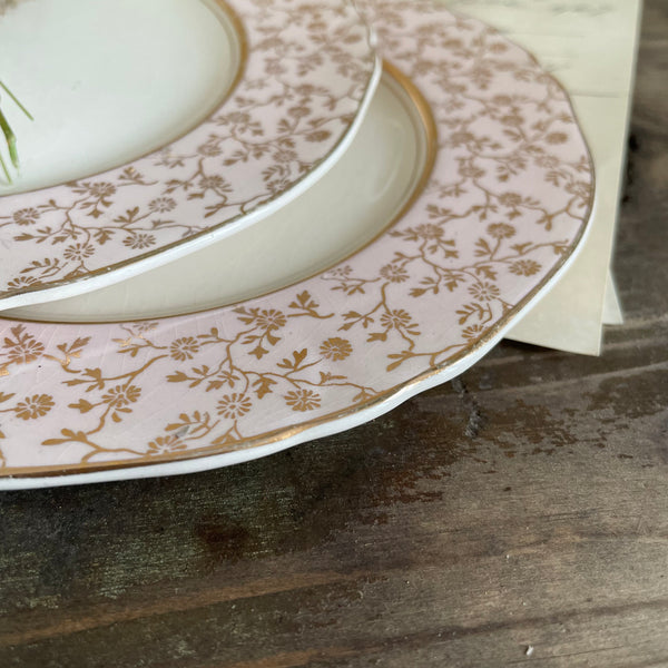 Antique Pretty Pink Plates